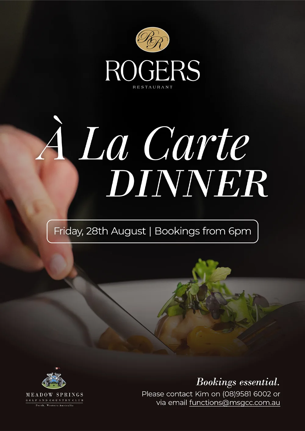 À La Carte Dinner